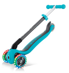Globber Primo Foldable Lights Teal