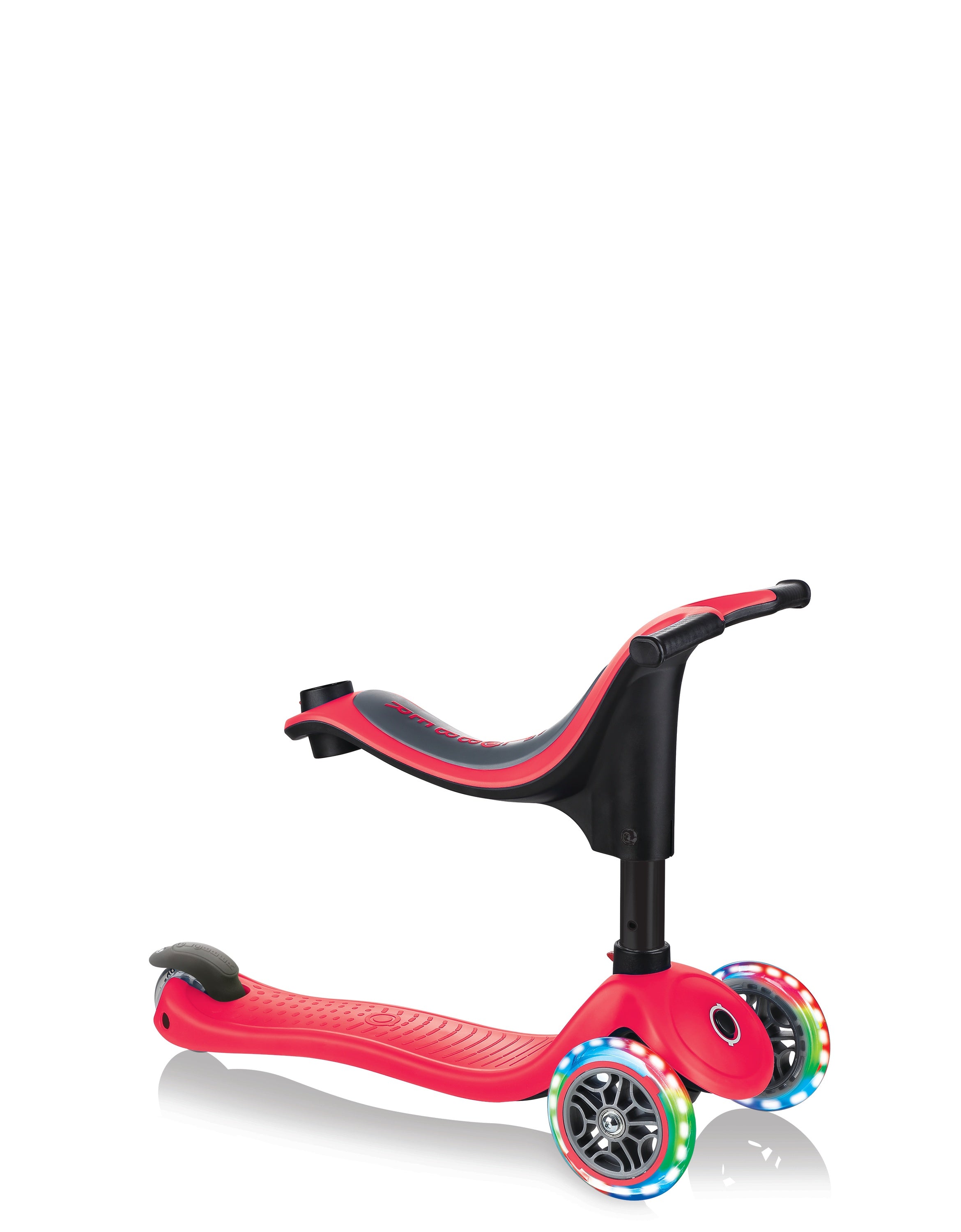 Globber Go Up Sporty Lights أحمر