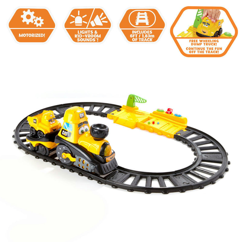 Cat Junior Crew Power Tracks Friends Train Set