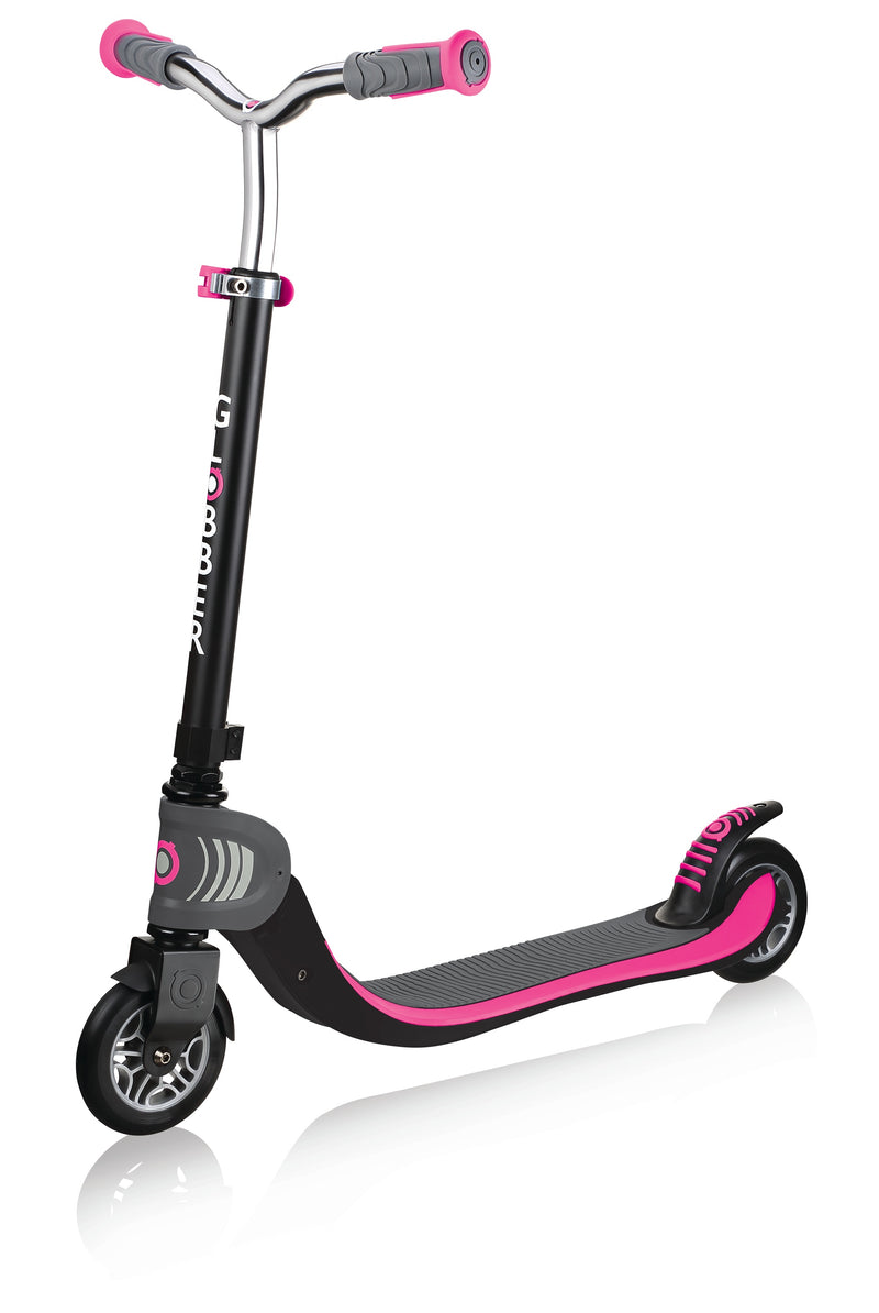 Globber Flow Foldable 125 Black/Pink 2-Wheel Scooters for Kids and Teens