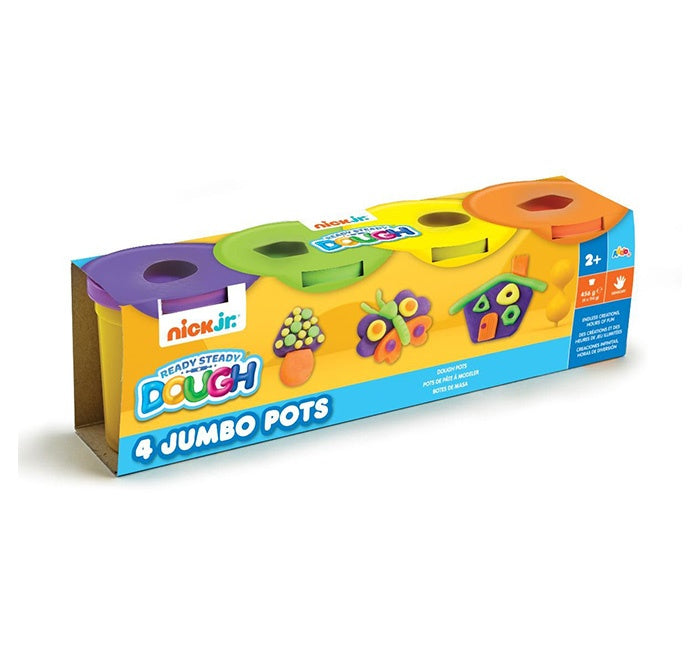 Nick Jr. Ready Steady Dough 4 Jumbo Pots (styles Vary)