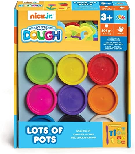 Nickelodeon عجينة LotsOf Pots withAccessories ٩x٥٦g