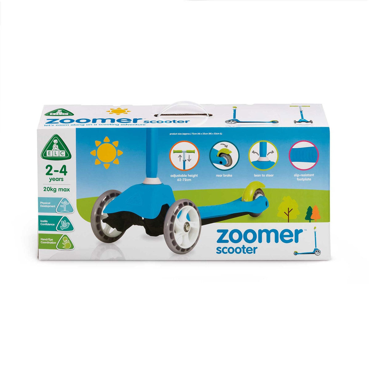 Early Learning Centre Outdoor Junior Zoomer Scooter 3-in-1 Blue