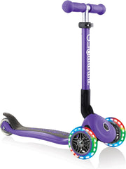 Globber Junior Foldable Lights Violet