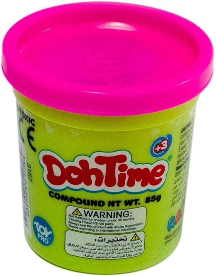 Doh-Time Single Can, 12 Assorted Color