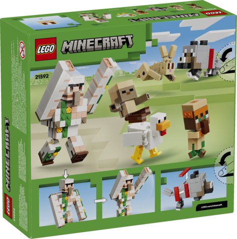 Lego Minecraft Chicken Jockey Desert Building Set for Kids