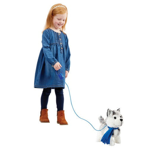 Pitter Patter Pets Walk Along Soft Toy - Husky