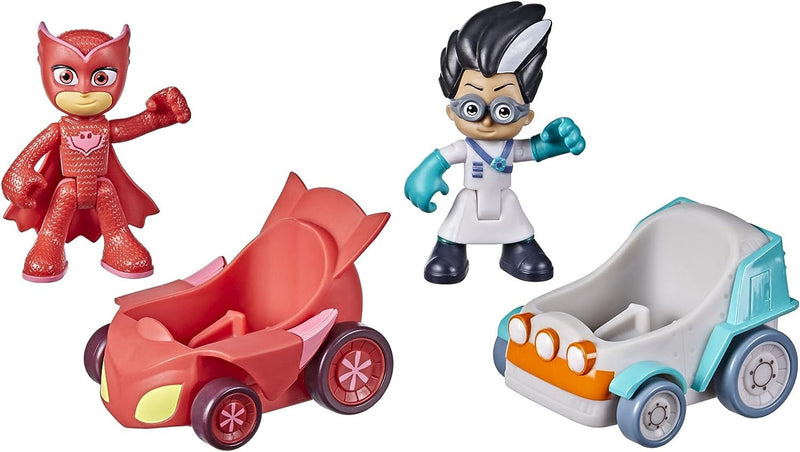 PJ Masks Owlette Versus Romeo Battle Racers