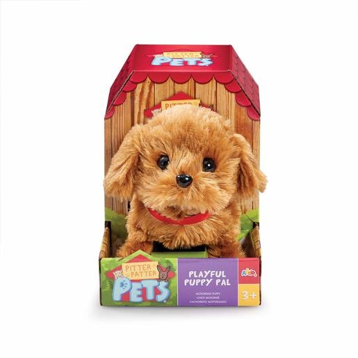 Addo Pitter Patter Pet Playful Puppy Pal Soft Toy - Chocolate Lab