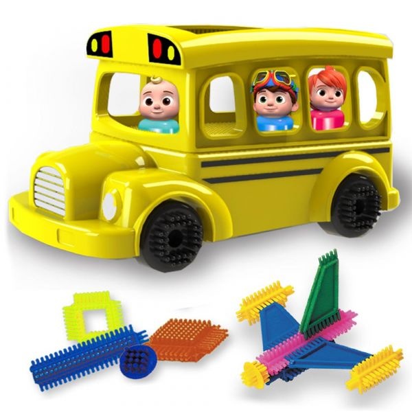 Cocomelon School Bus Set Building Blocks