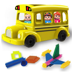 Cocomelon School Bus Set Building Blocks