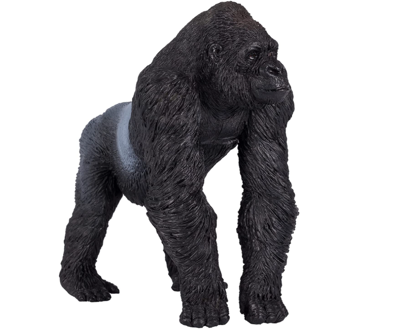 Toy School Plastic Animal Gorilla Male Silverback