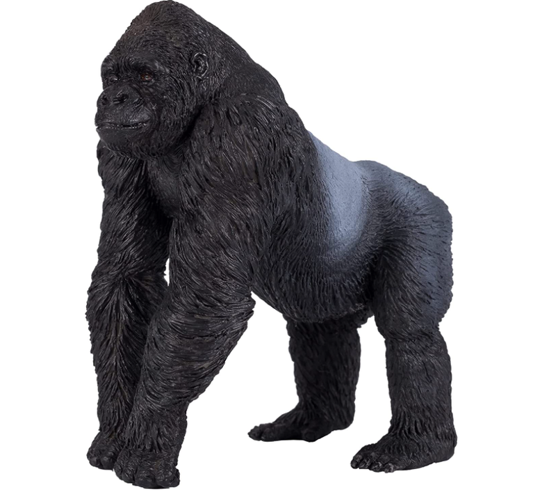 Toy School Plastic Animal Gorilla Male Silverback