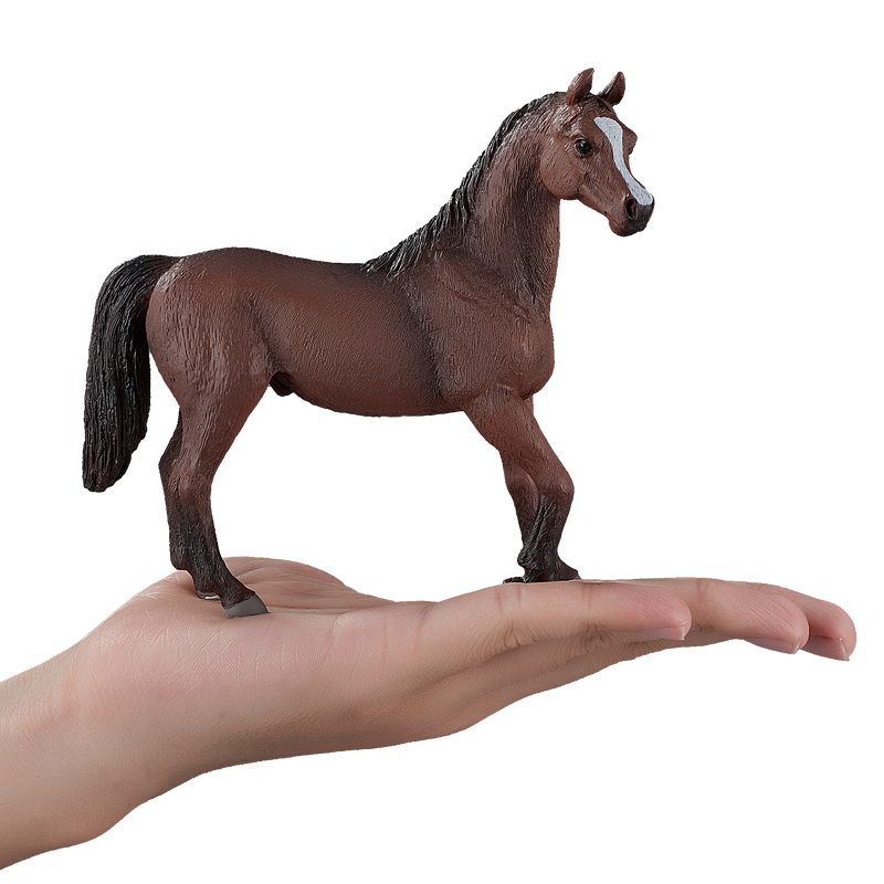 Toy School Plastic Animal Arabian Stallion Chestnut