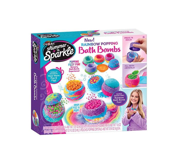 Shimmer N Sparkle Rainbow Popping Bath Bombs