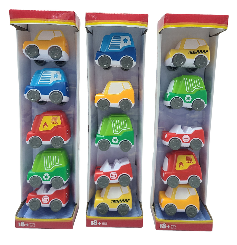 Motor Town City Car 5 Pack 3 Assorted