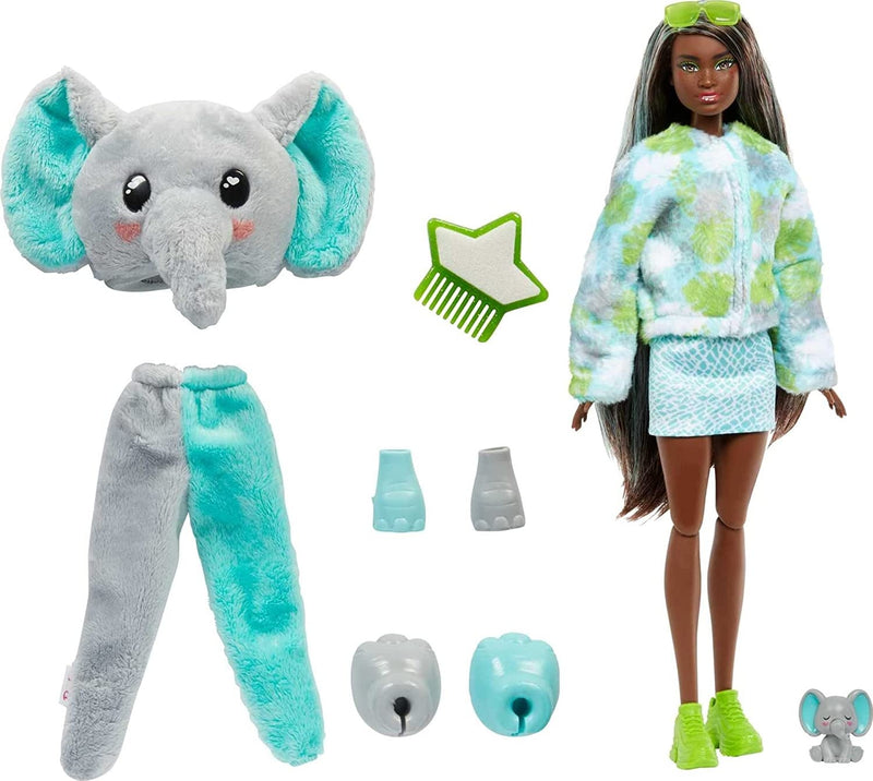 Barbie Cutie Reveal Jungle Friends Series Elephant