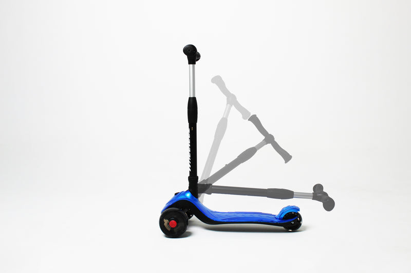 Wheeleez Metallic Blue 3 Wheels Scooter