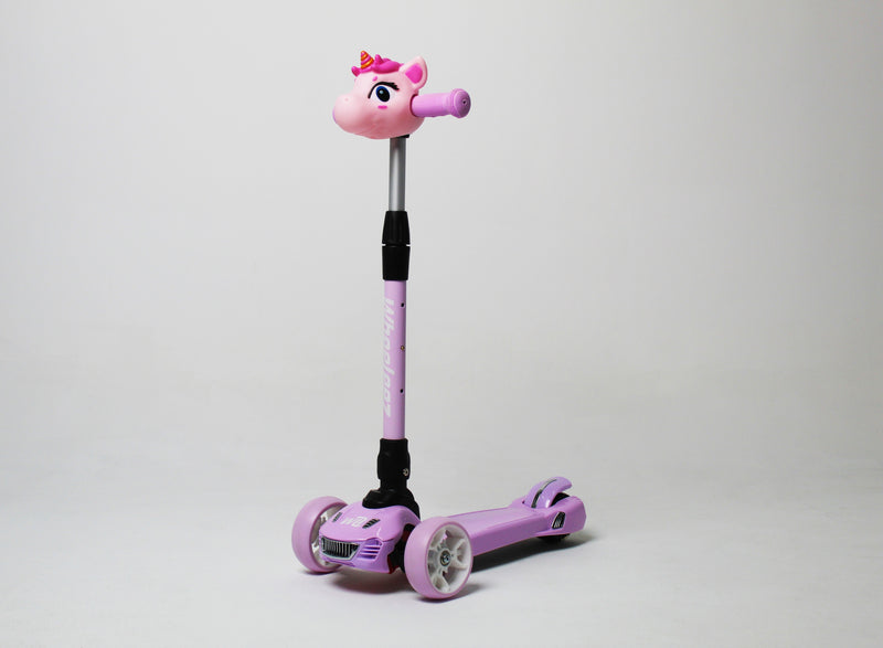 Wheeleez Unicorn Head 3 Wheels Scooter