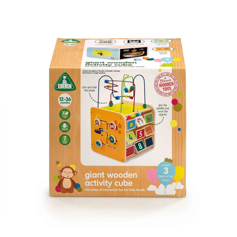 ELC Wooden Giant Activity Cube