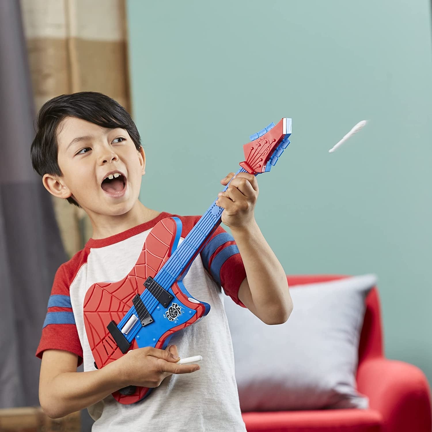 Spiderverse Feature Guitar Battery Operated