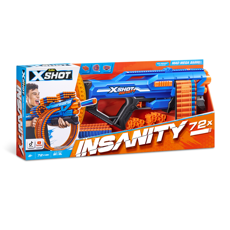 X-Shot Insanity-Mad Mega Barrel