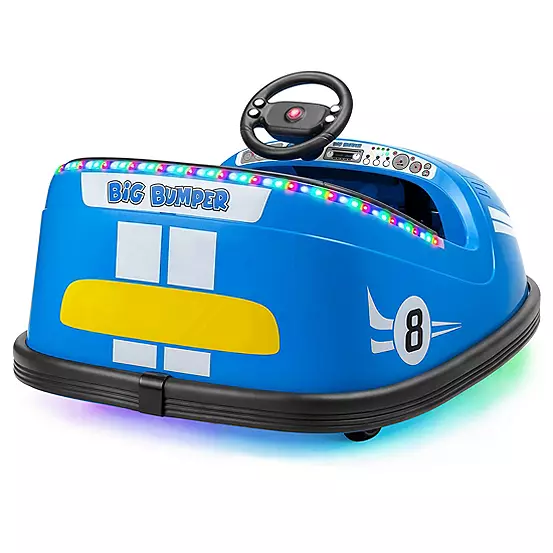 Xootz Big Bumper Car With Music Lights & Remote Control - Blue