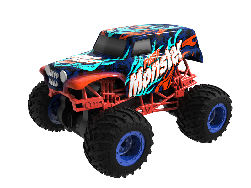 D Power 1:16 Remote Control 2.4G Flame Monster Car 2 Assorted