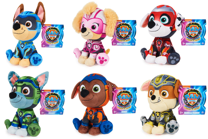 Paw Patrol Movie Basic Plush 6 Assorted Figures