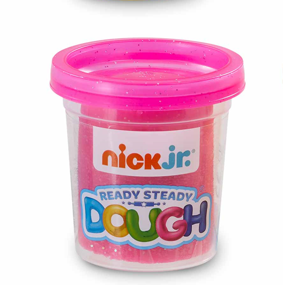 Nick Jr Single Dough Glitter Pot, Assorted