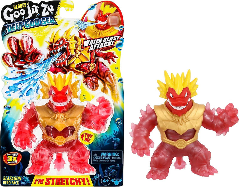 Goo Jit Zu Deep Goo Sea Series 9 Water Blast Attack Blazagon Hero Pack