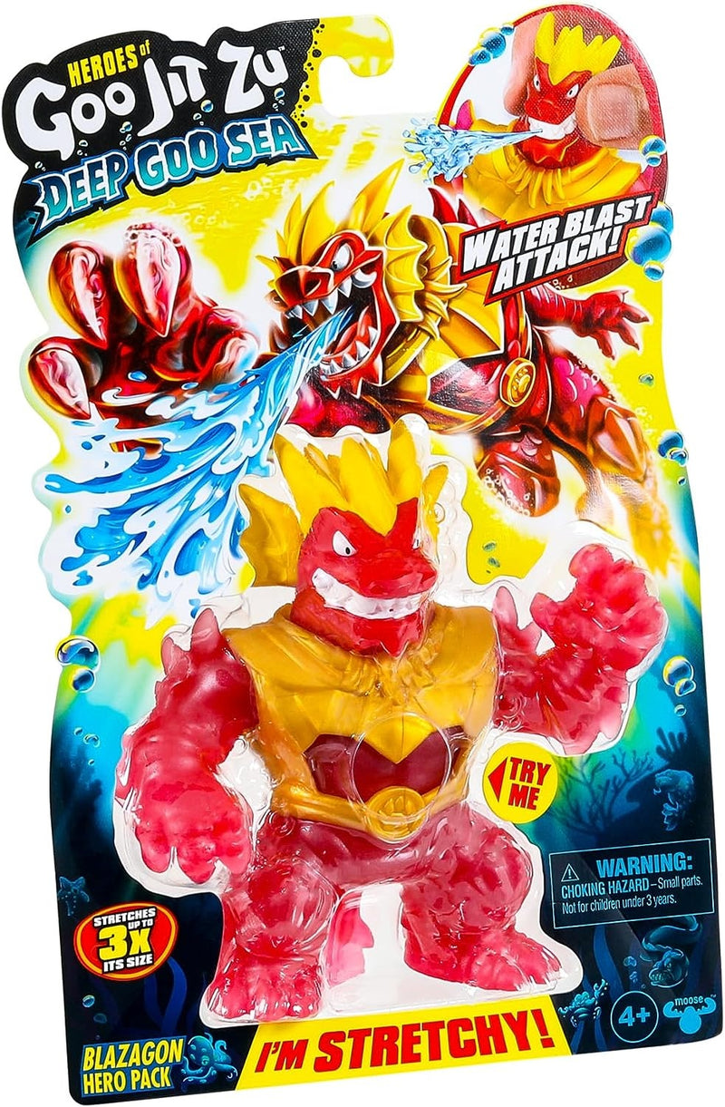 Goo Jit Zu Deep Goo Sea Series 9 Water Blast Attack Blazagon Hero Pack