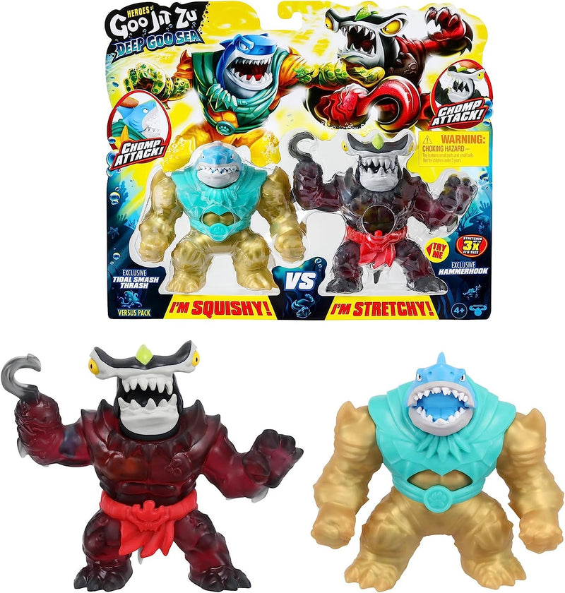 Goo Jit Zu Deep Goo Sea Series 9 Chomp Attack Tidal Smash Thrash Versus Hammerhook