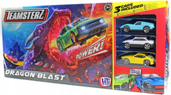 مجموعة Teamsterz B/M Dragon Blast مع 3 سيارات