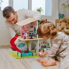 Hape Rock & Slide with Sound Effects Interactive Playhouse for Kids