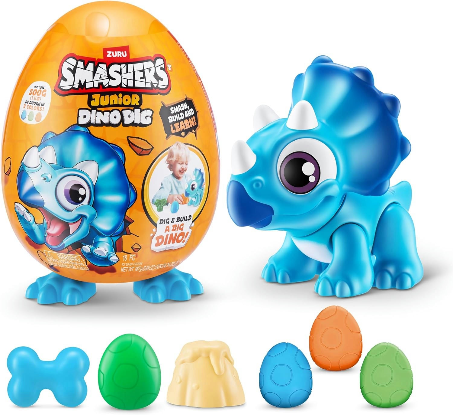 سلسلة البيض الصغيرة من لعبة Smashers Dino Dig، المجموعة الأولى، متنوعة