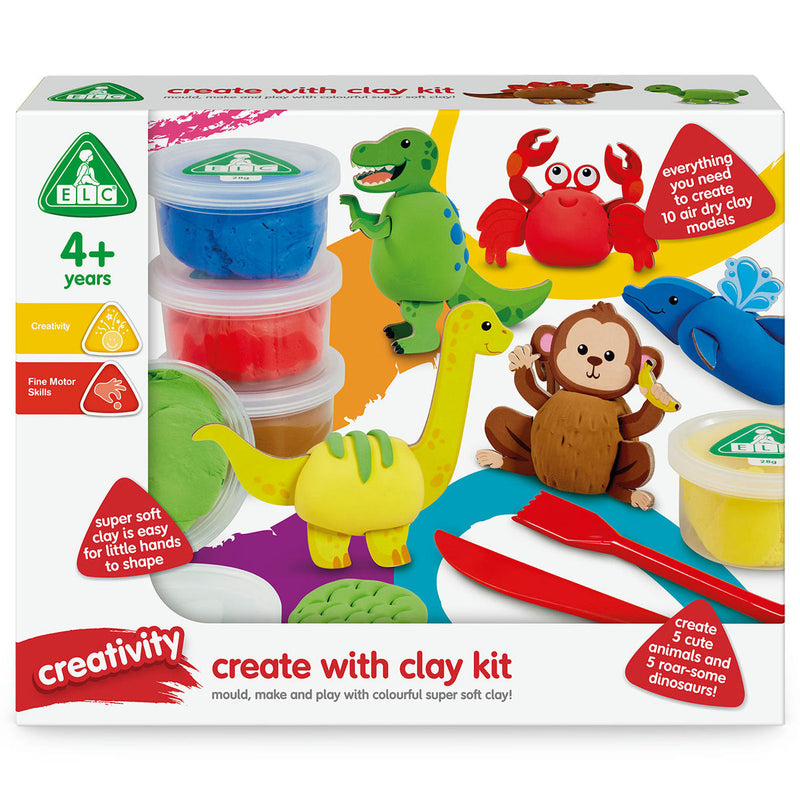 ELC Create With Clay Kit Animals and Dinosaurs