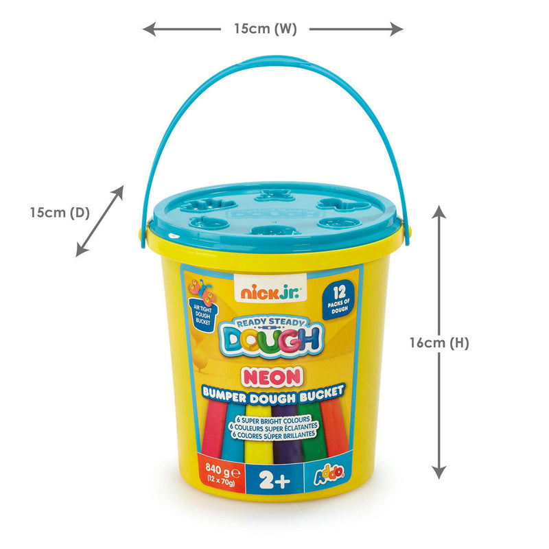 Addo Nick Jr. Ready Steady Dough Neon Bumper Dough Bucket