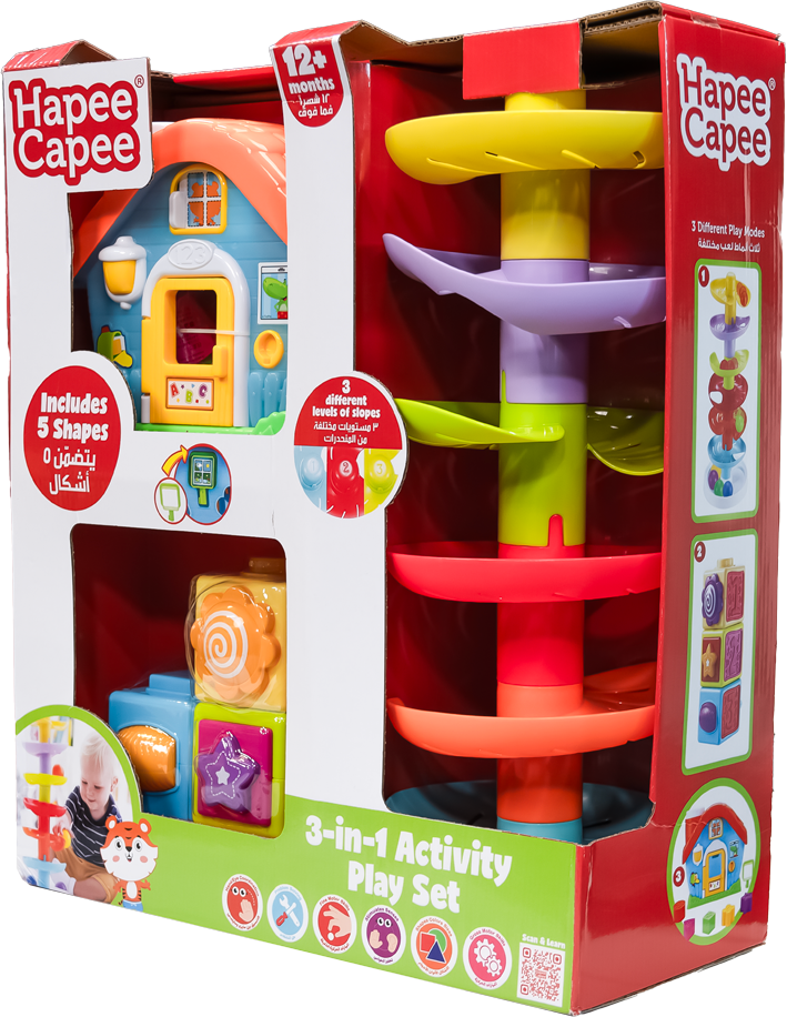 Hapee Capee 3-In-1 Activity Play Set