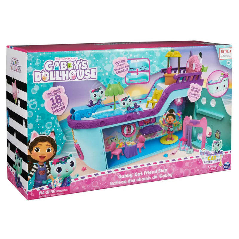 Gabby's Dollhouse Cat Friend Cruise Ship Doll Playset