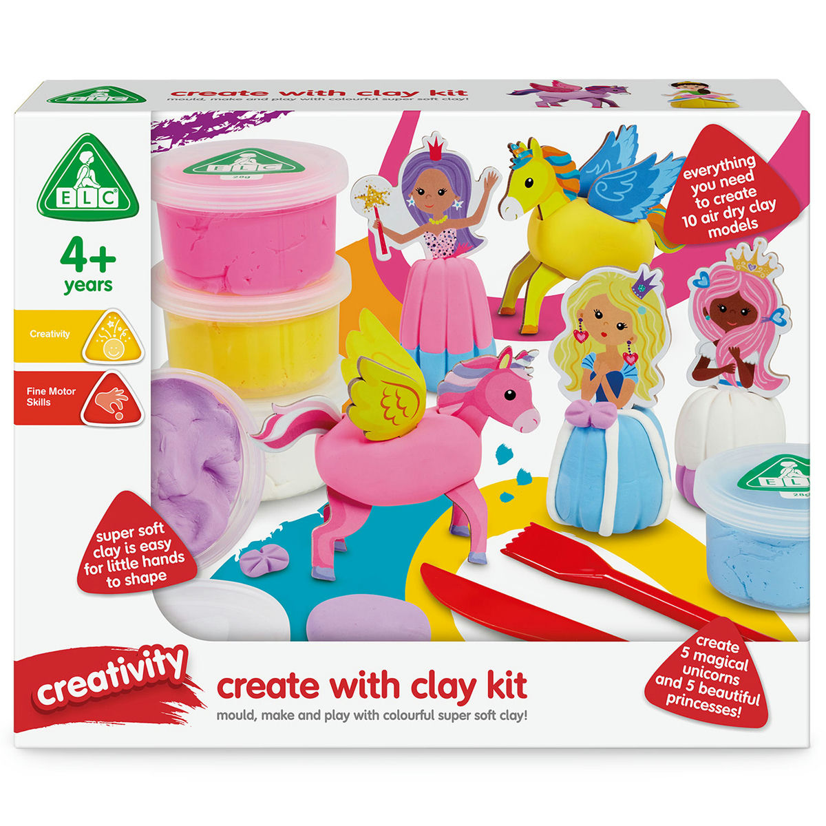 ELC Create with Clay Kit Princess and Unicorns
