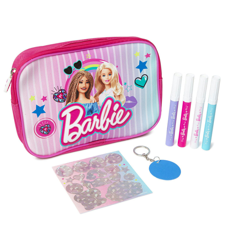 Barbie Colour Reveal Doodle Pencil Case Set