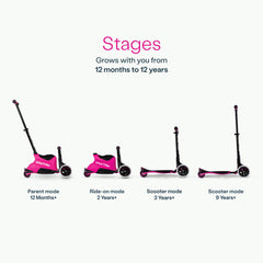 Smartrike Xtend Scooter Ride-On Pink