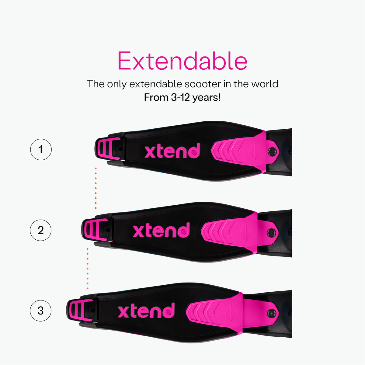 Smartrike Xtend Scooter Ride-On Pink