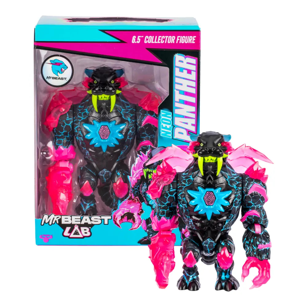 ألعاب Mr Beast Lab Wave 2  - شخصيات نيون بانثر  للمُقتنِين