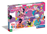 ألغاز للأطفال - Clementoni ١٠٤-piecesPuzzle Minnie Party Time