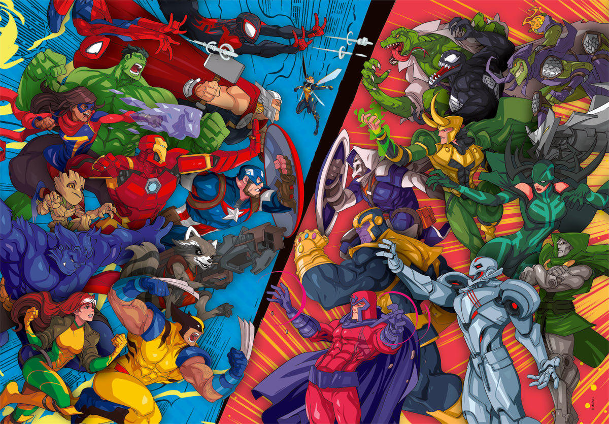 Clementoni  Puzzle Marvel Heroes Vs Villain