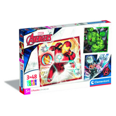 Clementoni Puzzle Marvel Avengers 3x48-pieces