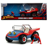 Jada Marvel Spider-Man Buggy 1:24 Die-Cast Vehicle Toy for Kids