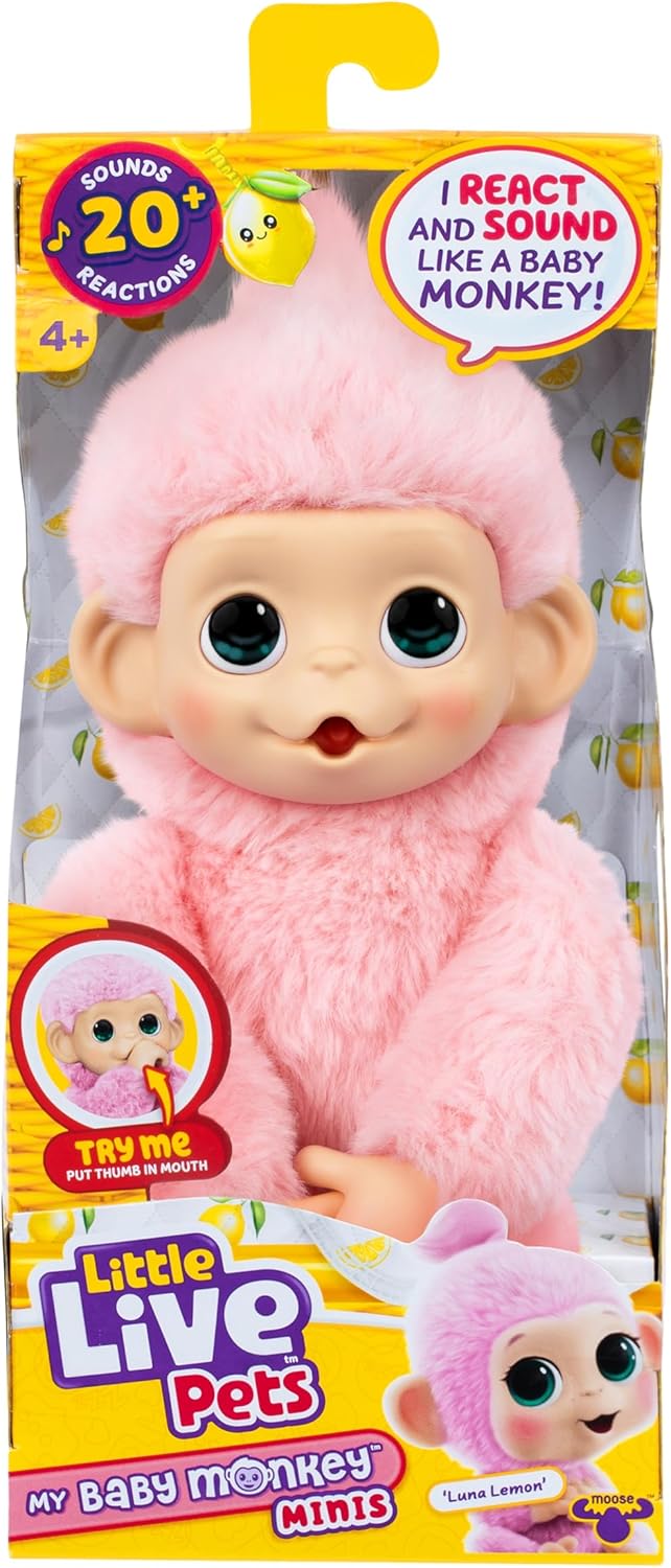 Little Live Pets My Baby Monkey صغير Pack Luna